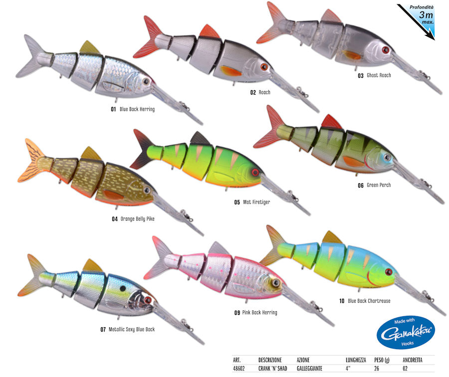 SPRO CRANK SHAD FASSA GAMAKATSU